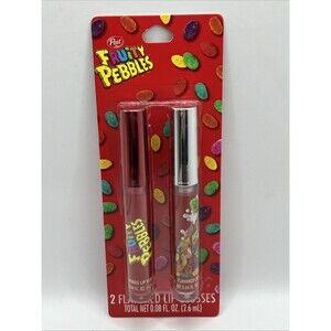 Post Fruity Pebbles Two Flavored Lip Glosses .08 fl oz